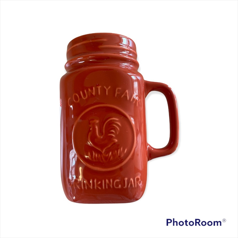 Country farm drinking jar